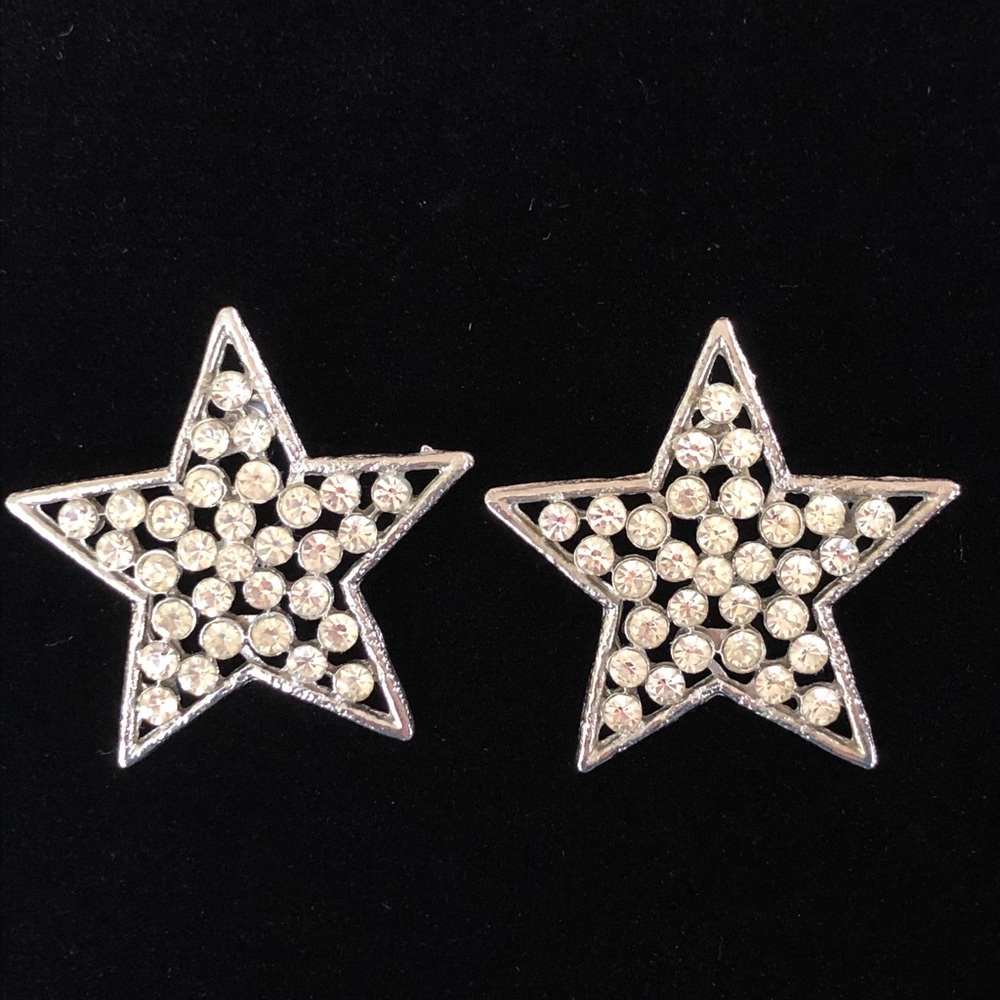Silver Star stud earrings